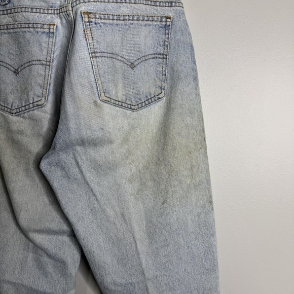 Levis 550 90's Jeans Mens 33x32 Blue Relaxed Tapered Leg Denim Light Wash - Picture 6 of 8